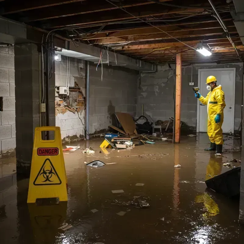 Flooded Basement Electrical Hazard in LaBarque Creek, MO Property